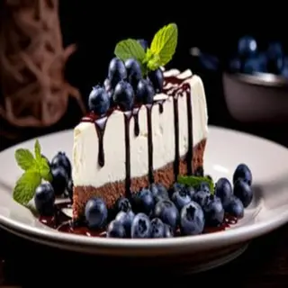 Bluberry Cheesecake Slice