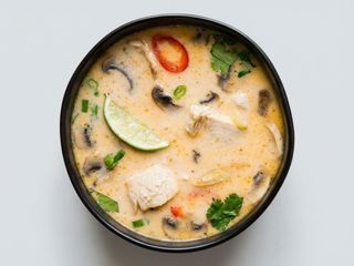 Coconut ginger chicken soup