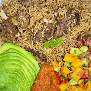 Organic beef pilau