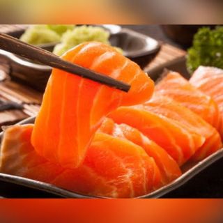 Salmon sashimi