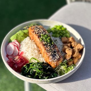 Salmon Teriyaki Bowl