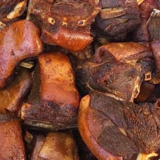Tasty Fried Goat Meat