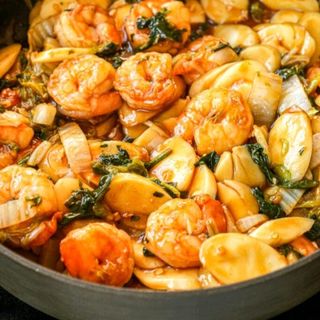 Shanghai style prawns