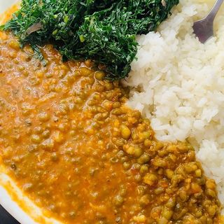 Rice + Ndengu + Vegies