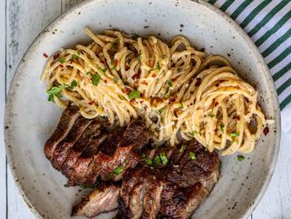 Steak w/ Pasta