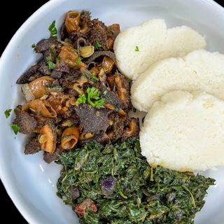 Matumbo with ugali