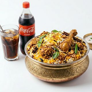 4 Pieces Chicken Biryani + Free Soda