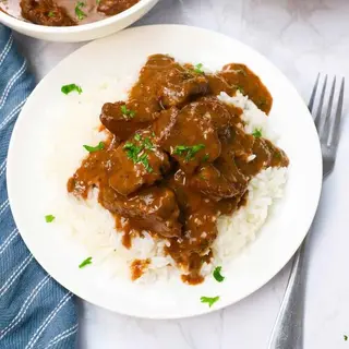 Rice + Beef stew