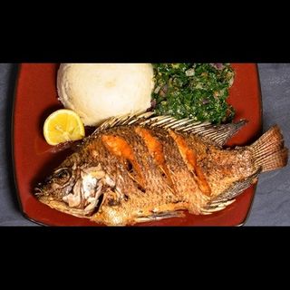Whole Tilapia Dry Fry + Accompaniments
