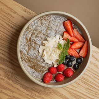 Chia pudding with mixed berries