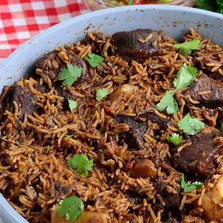 Beef Pilau+Guacamole-350ml cock and extra meat