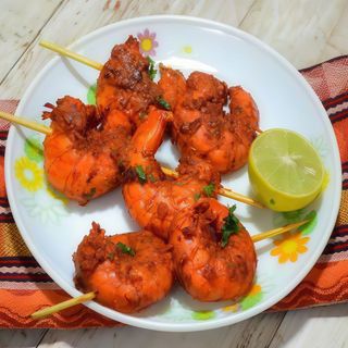 Tandoori prawns
