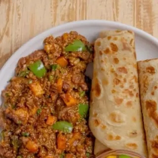 2 Chapati Minced meat
