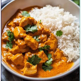 Rice Chicken Butter Curry