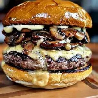 Mushroom Smash Burger