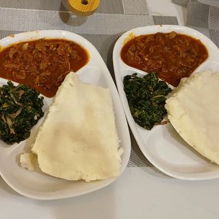 Half Beef With Rice / Ugali