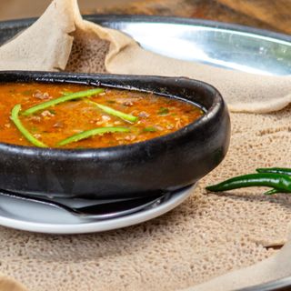 Half portion injera tibes