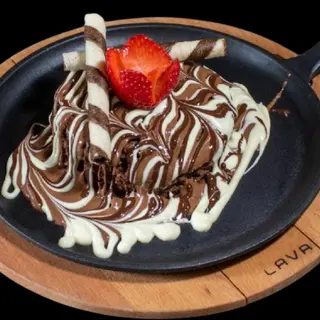 Molten Brownie Cake