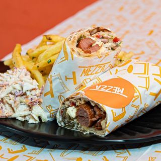 Mezza Breakfast Shawarma Meal  (Roll + Fries)