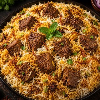 Beef biriyani