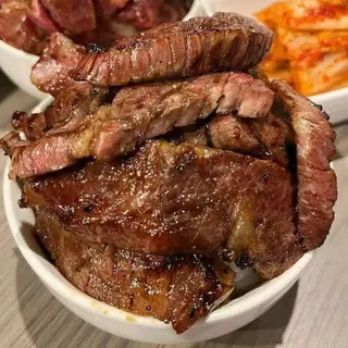 Quarter portion of beef + Ugali + Kachumbari