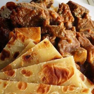 2 Chapati served with half kg mutton