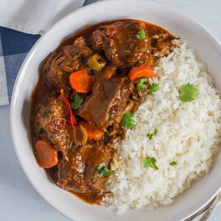 Steamed Rice served with 1/4 Chicken