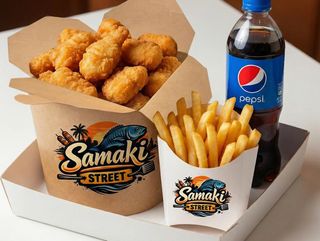 Samaki Street Fish Pops + Pepsi