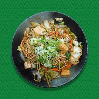 Panfry Noodle tofu with Vege
