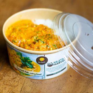 Coconut fish curry bowl