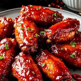 5 glazed chicken wings