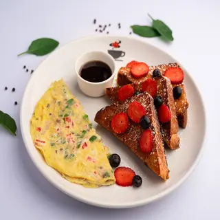 French Toast with Omelette