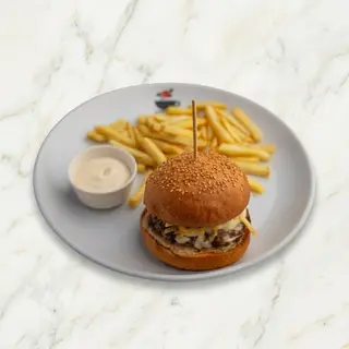 Swiss Mushroom Burger