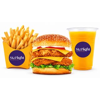 Double classic (chips + 500ml soda or 300ml juice)