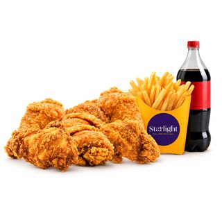 7 Pieces, 1 Large Chips and 1.2 Litre Soda