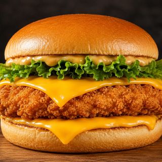Chicken Double Cheese Burger