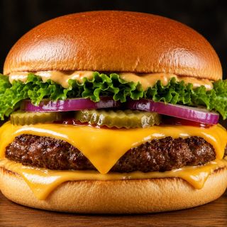 Beef Double Cheese Burger