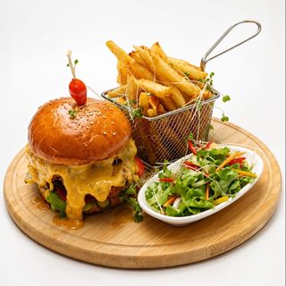 Robot Crispy Chicken Burger