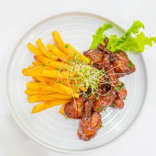 CHICKEN LOLLIPOPS & CHIPS