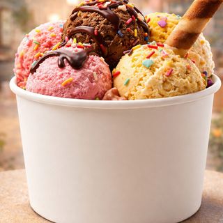 1 Double Scoops Ice Cream