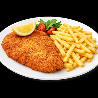 Chicken Cotoletta + Chips