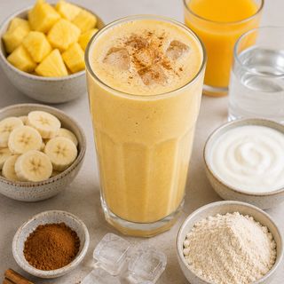 Tropical Pineapple Orange Protein Smoothie
