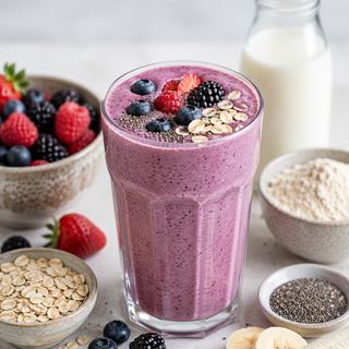 High-Protein Mixed Berry Smoothie
