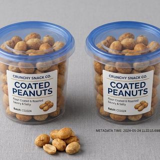 Coated peanuts