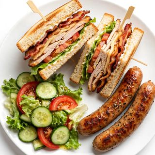 Sandwich  Sausage Salad