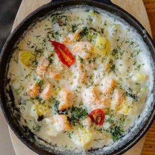 Запеканка с семгой