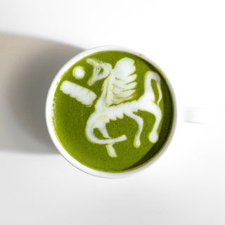 Зелёный чай латте (250 мл.)