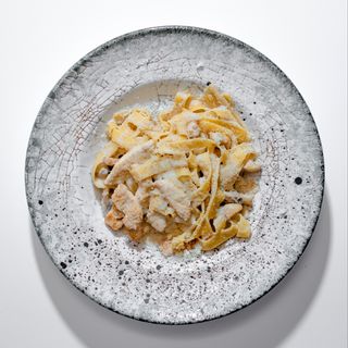 Фетучини с курицей и грибами (330 гр.)