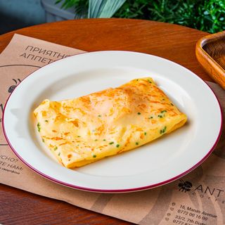 Блин с слабосоленым лососем