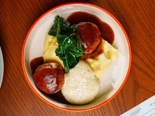 Котлеты из индейки с картофельным пюре